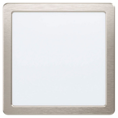 99169 Светодиод. встраив. светильник FUEVA 5, 16,5W (LED), 216х216, ET26, 1800lm, 3000K, сталь, нике