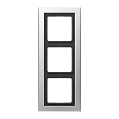 Рамка для вертикальной и горизонтальной установки, 3 поста; металл; алюминий; LS Design, ALD2983