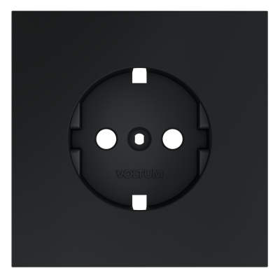 Накладка для розетки с заземлением, S70 (графит), VLS000607
