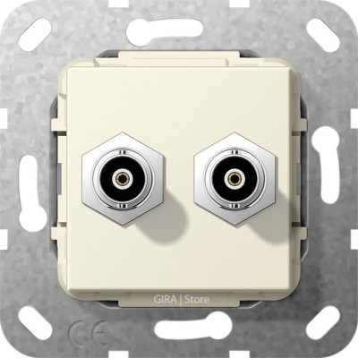 563001 Gira Разъем BNC 2 местн.