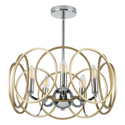 Lightstar 713053 (MD21051-5A) Люстра REGOLO 5х40W E14  ХРОМ/ЗОЛОТО (в комплекте)