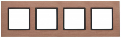 ЭРА 14-5204-14 Elegance Медь/антрацит Металл Рамка 4-ая