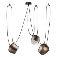 Lightstar 727133 (MD2042-3A ) Люстра OMEGA 3х40W E27 BROWN ALU (в комплекте)