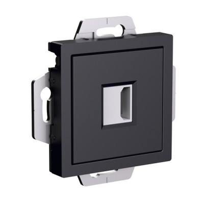 ATN001080 - ATLASDESIGN РОЗЕТКА HDMI, механизм, КАРБОН, Systeme Electric