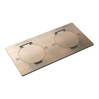 Лючок 4 мод. (2 мод. 45х45 мм.), круглая крышка, красная медь, IP44, Donel, DFB22ZMRRC Лючок 4 мод. (2 мод. 45х45 мм.), круглая крышка, красная медь, IP44, Donel, DFB22ZMRRC