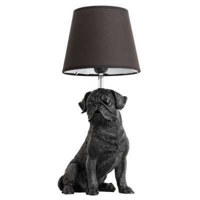 Arte Lamp BOBBY, Светильник настольный интерьерный, цвет арматуры - черный, цвет плафона/декора - ЧЕРНЫЙ, 1х40W E27, A1512LT-1BK