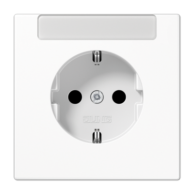 SCHUKO®-розетка 16 A / 250 B ~с дополнительной защитой и полем для надписи, LS1520INAWW