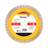 Диск алмазный отрезной Turbo волна 125x22,2x2x10мм KRANZ, KR-90-0131 Диск алмазный отрезной Turbo волна 125x22,2x2x10мм KRANZ, KR-90-0131