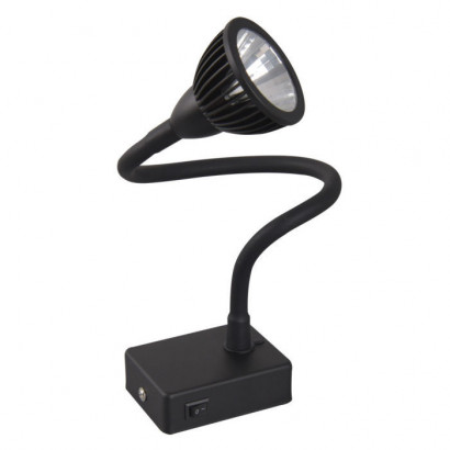 Arte Lamp CERCARE, Бра, цвет арматуры - черный, цвет плафона/декора - ЧЕРНЫЙ, 7W LED, A4107AP-1BK