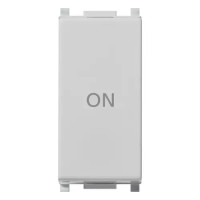 Vimar Кнопка 1P NO+NC 10A с символом "ON", серебро, 14056.34.SL