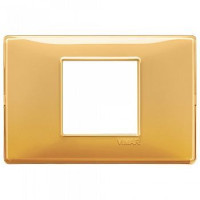Vimar Накладка для 2 модулей центрально рефлекс "янтарь", 14652.43
