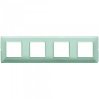 Vimar Накладка для 8 модулей (2+2+2+2) расстояние между центрами 71мм рефлекс "мята", 14669.44 Vimar Накладка для 8 модулей (2+2+2+2) расстояние между центрами 71мм рефлекс "мята", 14669.44
