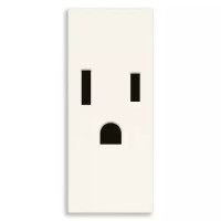 Vimar Розетка SICURY 2P+T 15A USA белая, 30242.B