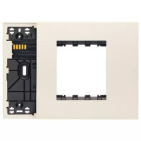 Vimar Суппорт XT на 3 модуля смешанный с накладкой конопляный, 32613.C