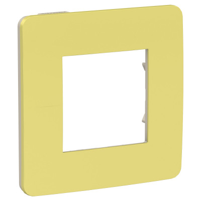 рамка 1-постовая, ЗЕЛЕНОЕ ЯБЛОКО/бежевый