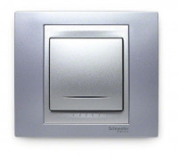 Schneider Electric Schneider Electric Выключатель 1-клавишный, с подсветкой,  серия UNICA Schneider Electric Schneider Electric Выключатель 1-клавишный, с подсветкой,  серия UNICA