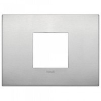 Vimar Накладка CLASSIC на 2 модуля центрально натуральный алюминий, 19652.15 Vimar Накладка CLASSIC на 2 модуля центрально натуральный алюминий, 19652.15