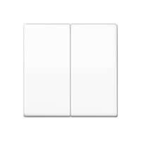 Клавиша для KNX кнопки, 2 группы; дюропласт; белый, AS102WW Клавиша для KNX кнопки, 2 группы; дюропласт; белый, AS102WW