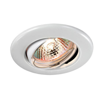Novotech 369696 SPOT NT12 308 белый Встраиваемый ПВ светильник IP20 GX5.3 50W 12V CLASSIC