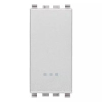 Vimar Переключатель с 4-мя контактами ( инвертор ) 1P 16AX ,серебро матовое, 20013.N