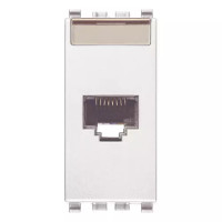 Vimar Розетка RJ45 NETSAFE CAT5E UTP, белая, 20339.11.B