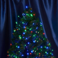 Гирлянда линейная, 500 LED мультиколор, 10м + 2м (с контроллером)  зеленый шнур,  IP20  CL09, Feron 48179