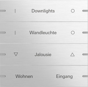 503417 Gira Клавиша 4-ная  для сенс.  выкл.Gira 4 KNX, ГРАВИРОВКА