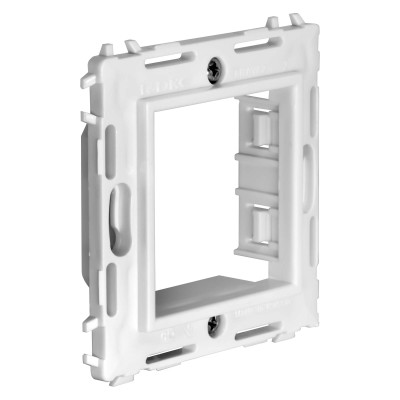 ДКС Каркас на 2 модуля (одноместный), белый, RAL 9016, 75020W