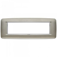 20687.C14 - Vimar Накладка с закруглениями для 7 модулей титан матовый