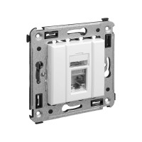4400363 - ДКС Компьютерная розетка RJ-45 в стену, кат.5e одинарнаяэкранированная,"Avanti", "Белое облако" 4400363 - ДКС Компьютерная розетка RJ-45 в стену, кат.5e одинарнаяэкранированная,"Avanti", "Белое облако"