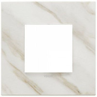 Vimar Накладка на 2 модуля, белая Калькутта, 22642.51
