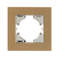 С1110-032 GUSI UGRA РАМКА 1-местная, стекло, цвет шампань., С1110-032