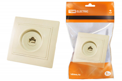 Розетка компьютерная RJ45  сл. кость "Таймыр" TDM Electric, SQ1814-0121