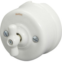 Fontini Выключатель 1-клавишный, цвет белый, Fontini, серия Garby