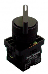 Chint Переключатель NP2-EJ53, 3 положения с возвратом, 2НО IP40, 574828 Chint Переключатель NP2-EJ53, 3 положения с возвратом, 2НО IP40, 574828