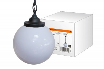 Светильник НСБ 02-60-251 УХЛ4 60 Вт, IP40, шар опал 250 мм, цепь черная TDM Electric, SQ0313-0007
