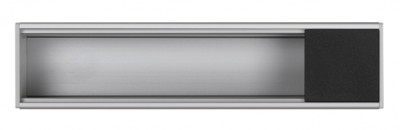 Simon K45 Connect Офиблок Compact из алюминия на 4 механизма цвета графит, KFC204-14