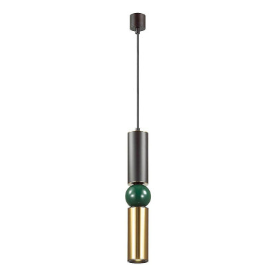 4072/5L L-VISION ODL19 313 черный/золото/зеленый Подвес GU10 1*5W SAKRA