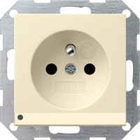 117201 Gira Розетка с зазем штыр защ от дет LED подс