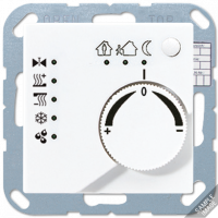 KNX-регулятор с ручкой для установки температуры; мокка, A2178MO