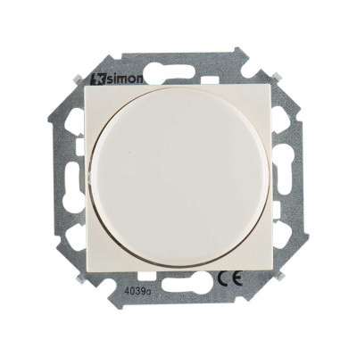 Simon Simon15 Светорегулятор электронн., переключатель, 500Вт 230В~, винт. зажим, сл.кость, 1591790-031