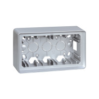 Simon Коробка наружной установки на  2 поста,  алюминий , 82 Detail, 8200760-093