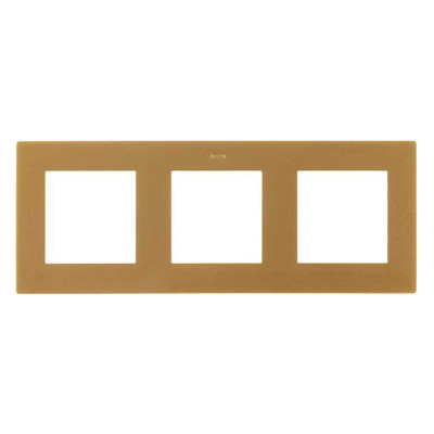Simon Рамка 3 поста, золото, 2400630-066