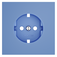 Накладка для розетки с заземлением, S70 (деним), VLS000615