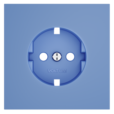 Накладка для розетки с заземлением, S70 (деним), VLS000615