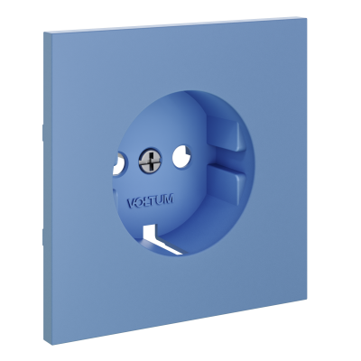 Накладка для розетки с заземлением, S70 (деним), VLS000615