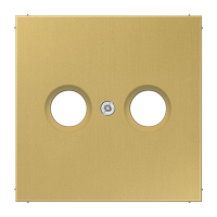 Крышка для TV-FM-розеток, фиксация винтом; металл; латунь classic; Messing, ME2990TVC
