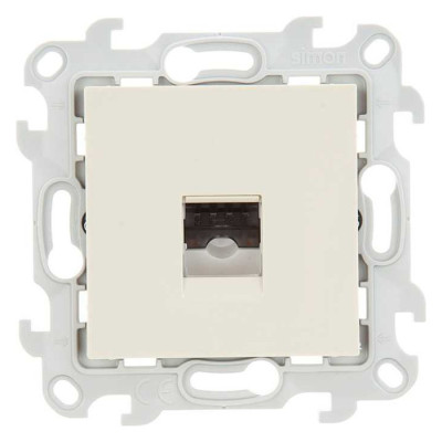 Simon Телеф розетка RJ11, сл кость, 2410480-031
