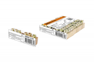 Шина "N" нулевая 6х9мм  6/2 (6 групп/крепеж по краям) TDM Electric инд. стикер TDM Electric, SQ0801-0158