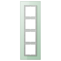 Рамка для серии LS-Plus 4-кратная; стекло, LSP984GLAS